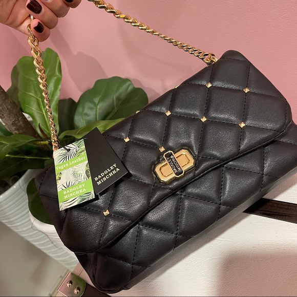 Badgley Mischka Black Crossbody Purse - Picture 3 of 5